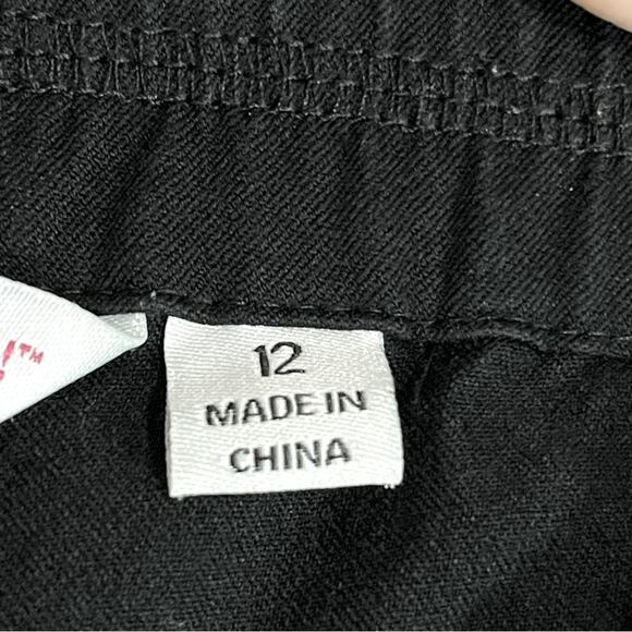 Isaac Mizrahi Live Black 24/7 Stretch Ankle Pants - A274175 - Size 12 - Picture 7 of 9